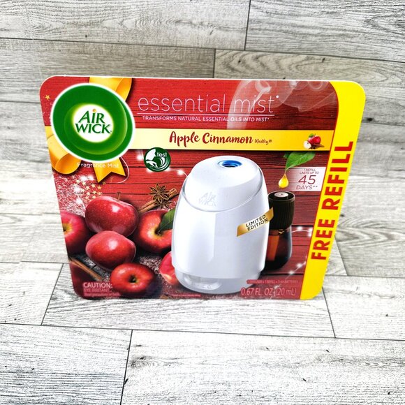 Brand‎ New Air Wick Essential Mist Apple Cinnamon Air Freshener Limited Edition - Picture 1 of 4